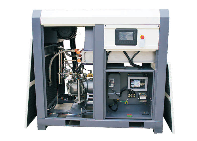 37KW/50HP 6.2m3/min 8bar 10bar oil-free rotary screw air compressor